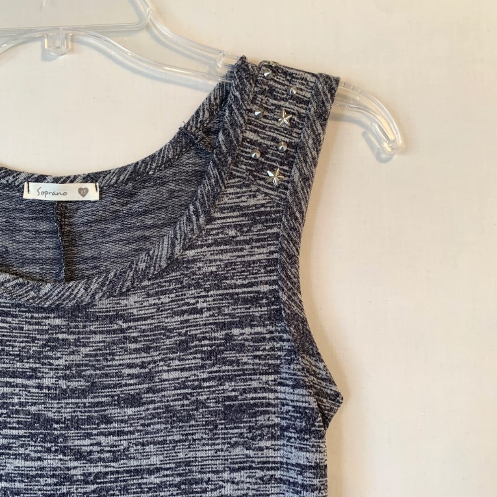 Soprano Women Grey Sleeveless Tank Dress Size XS